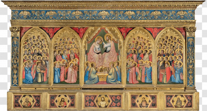 Baroncelli Chapel Polyptych Basilica Of Santa Croce Photography - Altar - Painting Transparent PNG