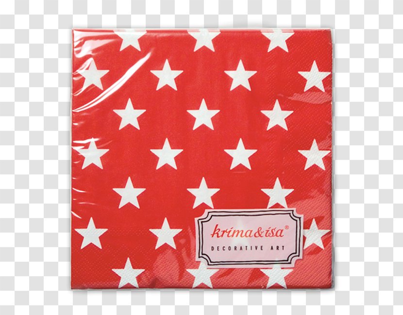 Cloth Napkins Paper Red Star Bandeirola - Pause Transparent PNG