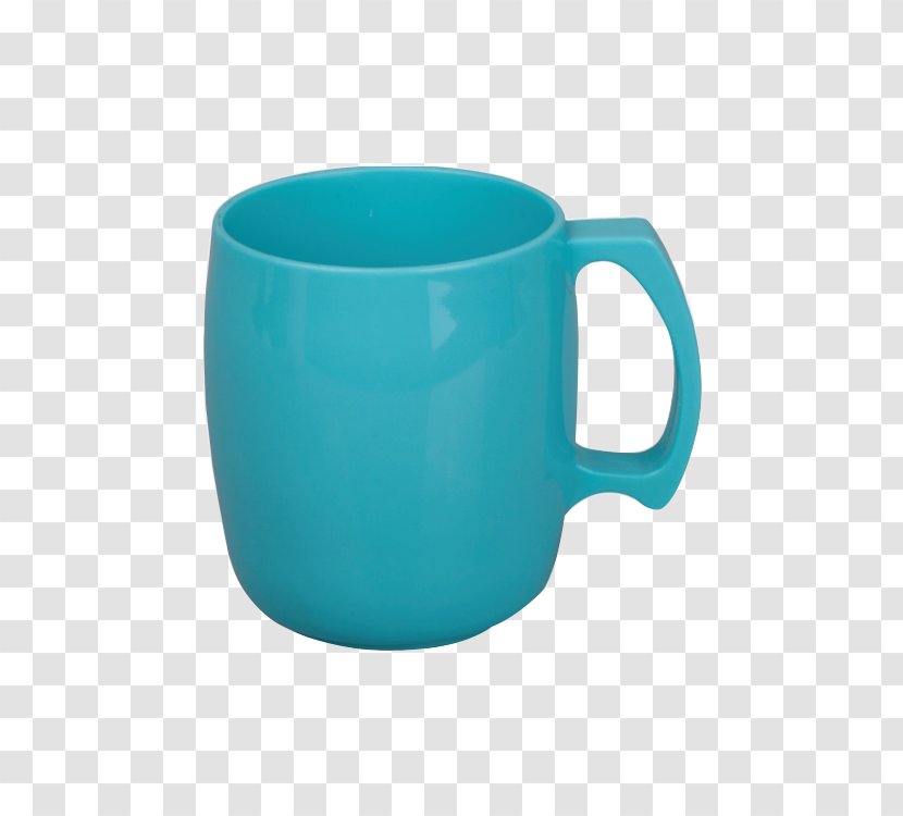 Coffee Cup Plastic Mug - Turquoise Transparent PNG