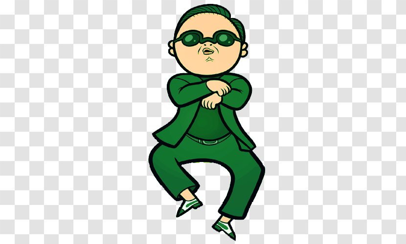 Gangnam District Style Cartoon Drawing Clip Art - Youtube - Pop Singing Cliparts Transparent PNG
