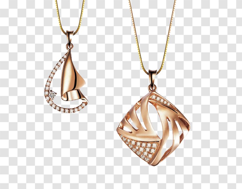 Necklace Jewellery Diamond Colored Gold - Metal Transparent PNG