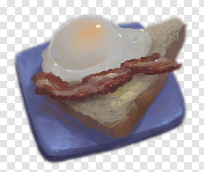 Breakfast Sandwich Fried Egg Toast Scrambled Eggs - Food - Creative Hand-painted And Transparent PNG