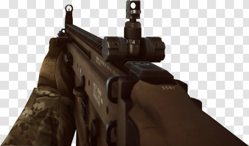 Battlefield 4 1 Firearm FN SCAR First-person Shooter - Heart - Scar Transparent PNG