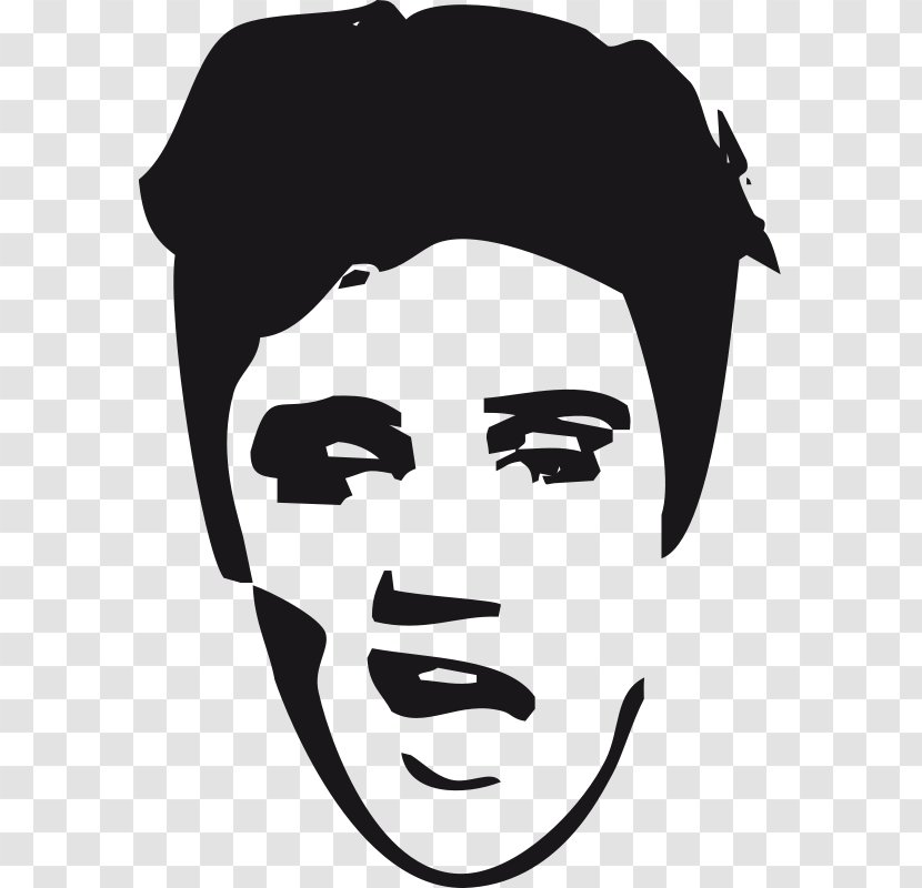 Elvis Presley Cartoon Caricature Clip Art - Tree - Male Facial Cliparts Transparent PNG