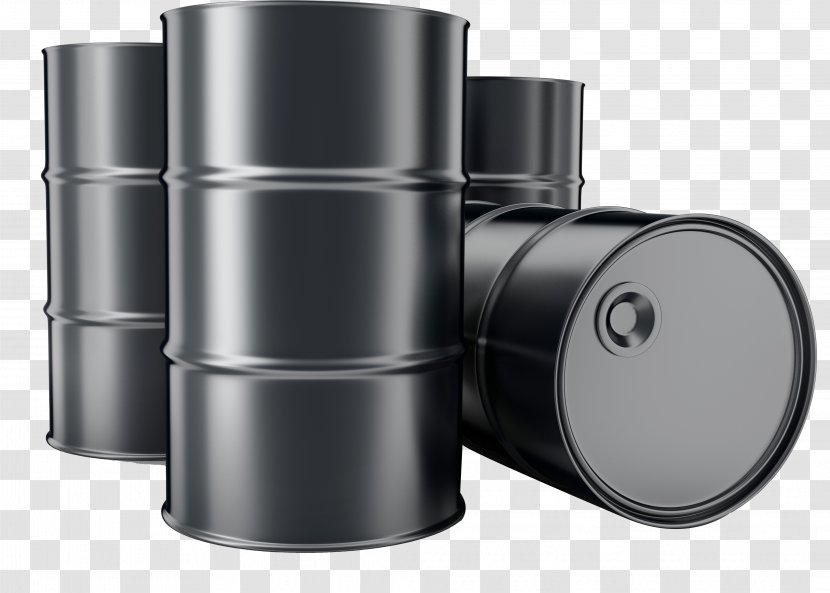 Petroleum Drum Barrel - Cartoon - Black Oil Drums Transparent PNG