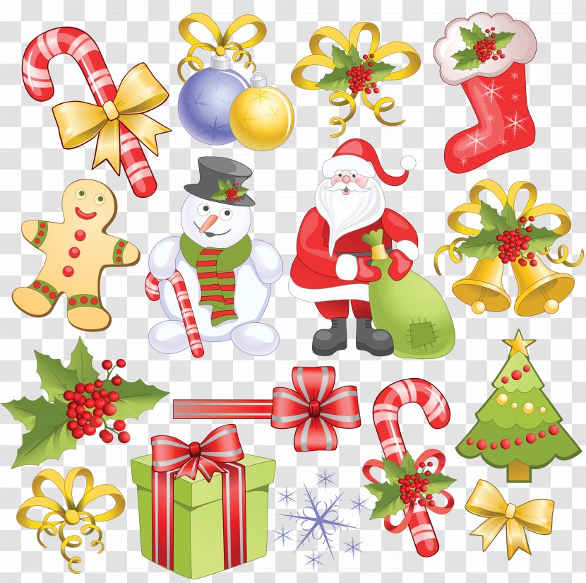 Santa Claus Christmas Decoration Ornament Clip Art - Stockings Transparent PNG