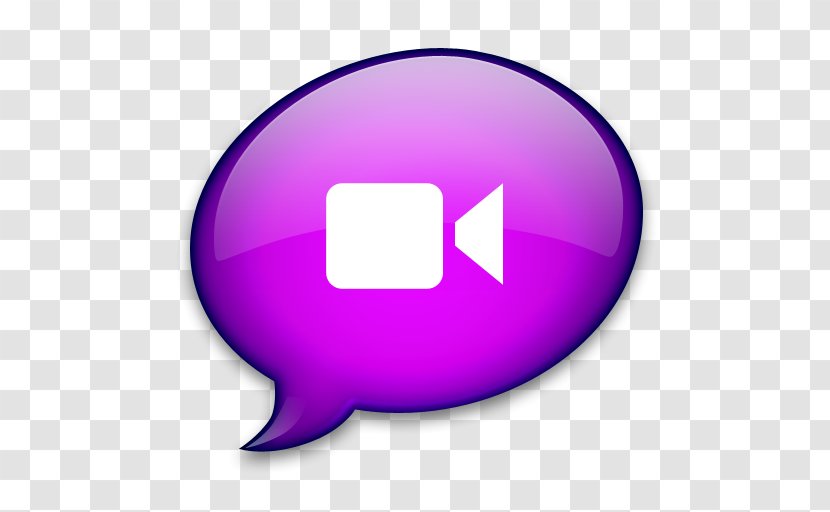 IChat Online Chat Dock - App Store - Purple Icon Transparent PNG