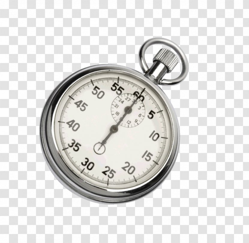 Silver Stopwatch Charms & Pendants Jewellery - Body Jewelry Transparent PNG