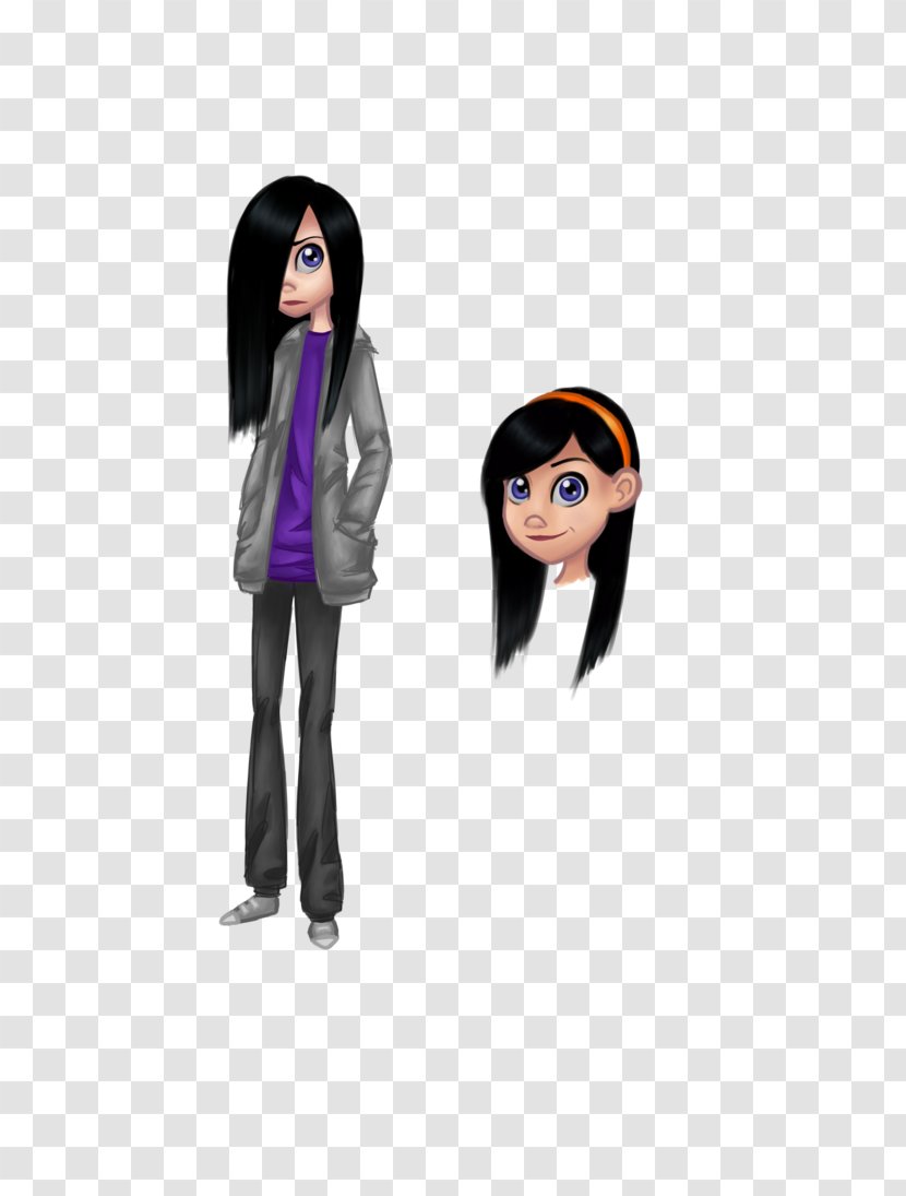 Black Hair Cartoon Outerwear Character - Frame - Violet Parr Transparent PNG