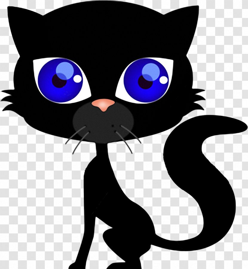 Black Cat Kitten Clip Art - Domestic Short Haired - Cats Transparent PNG