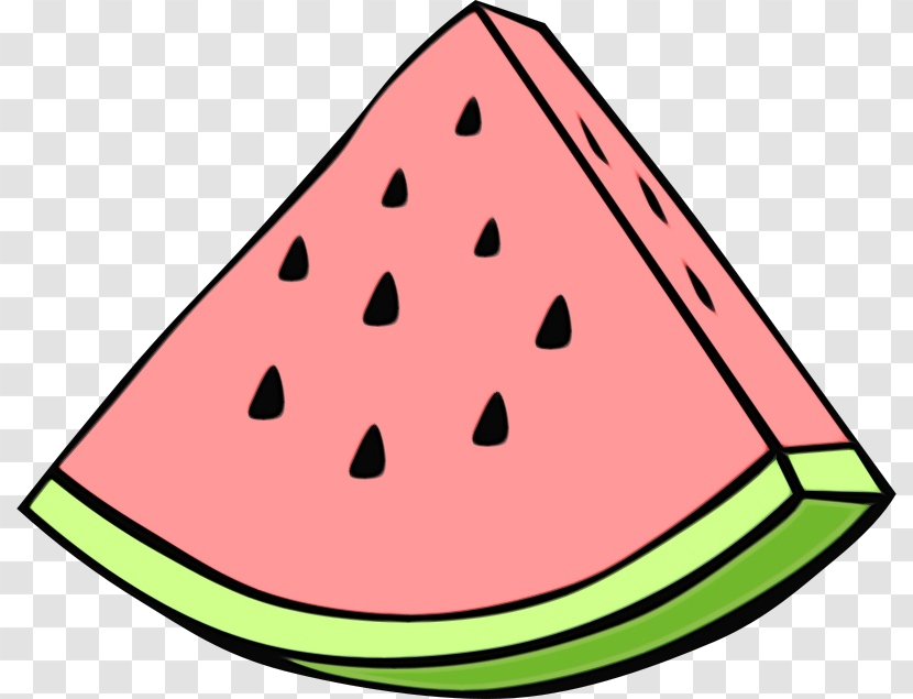 Watermelon Cartoon - Melon - Triangle Cone Transparent PNG