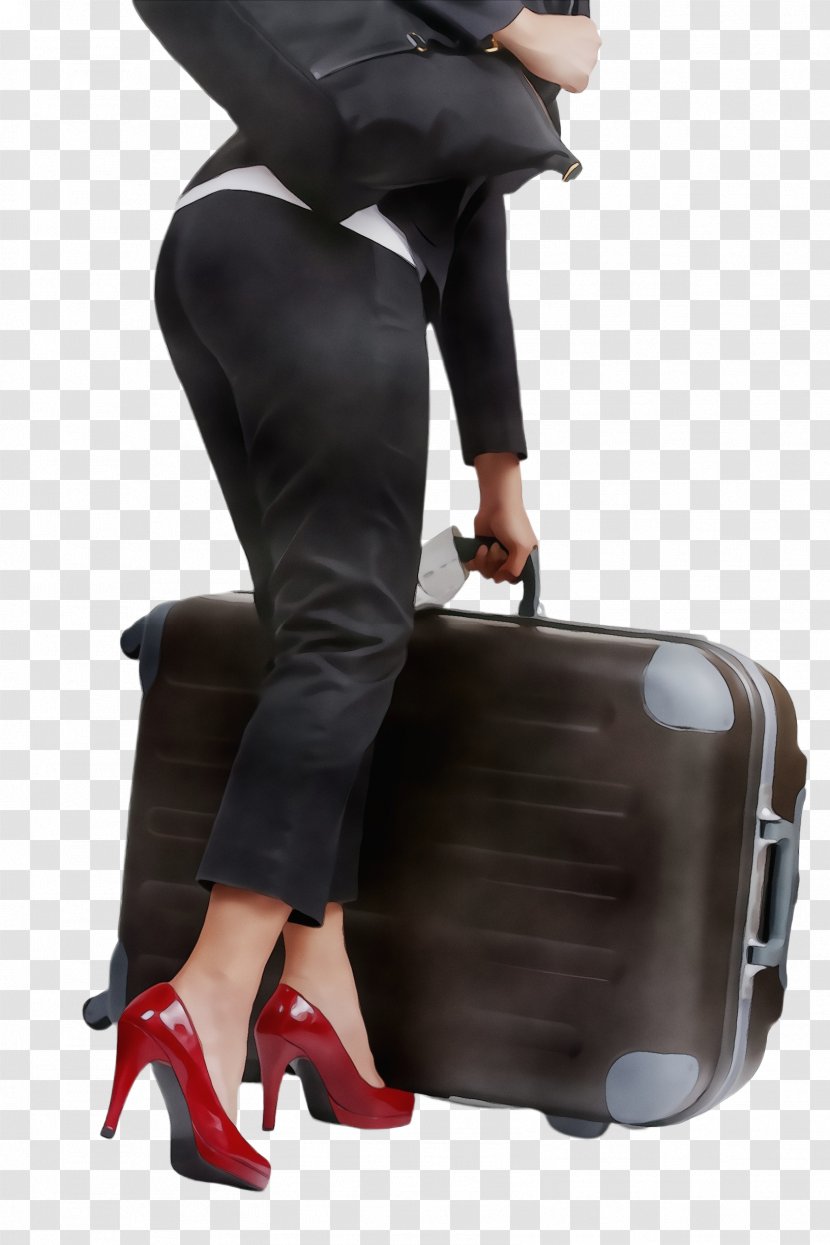 Suitcase Baggage Bag Briefcase Leg - Footwear - Hand Luggage Joint Transparent PNG