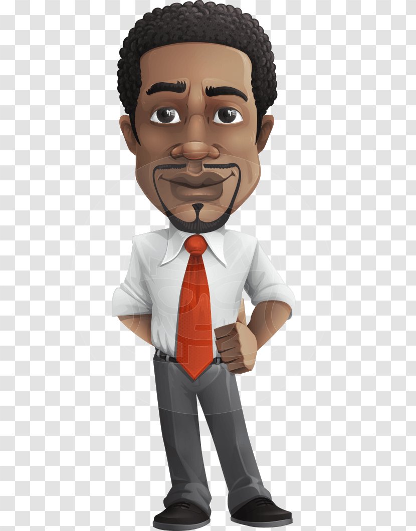 Character Businessperson Cartoon - Forehead - Afro Transparent PNG