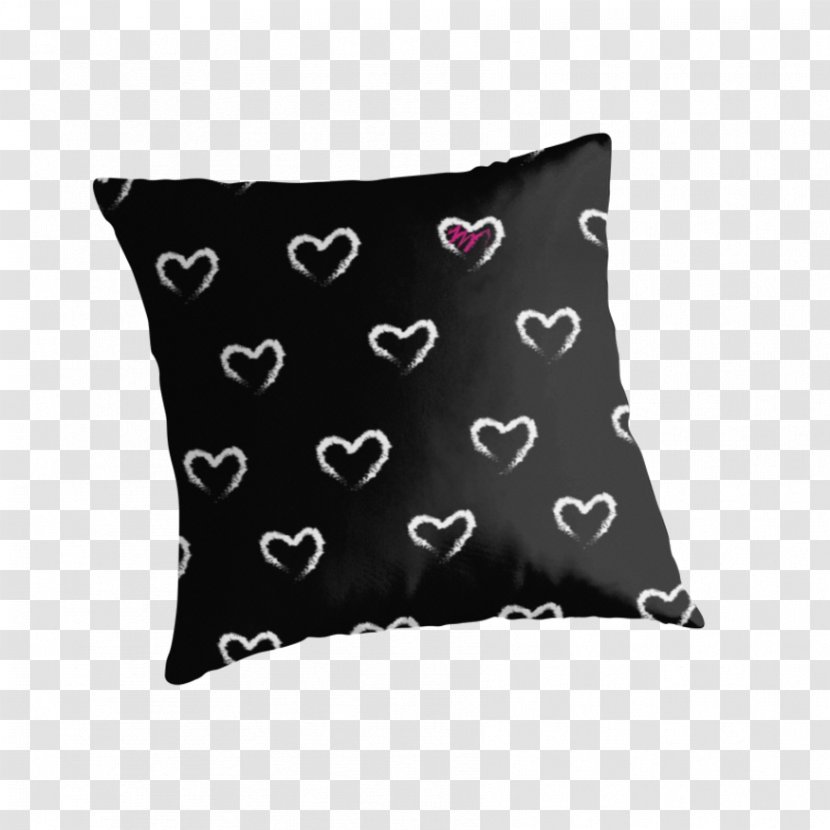 Throw Pillows Cushion Black M - Zipper Chalk Transparent PNG