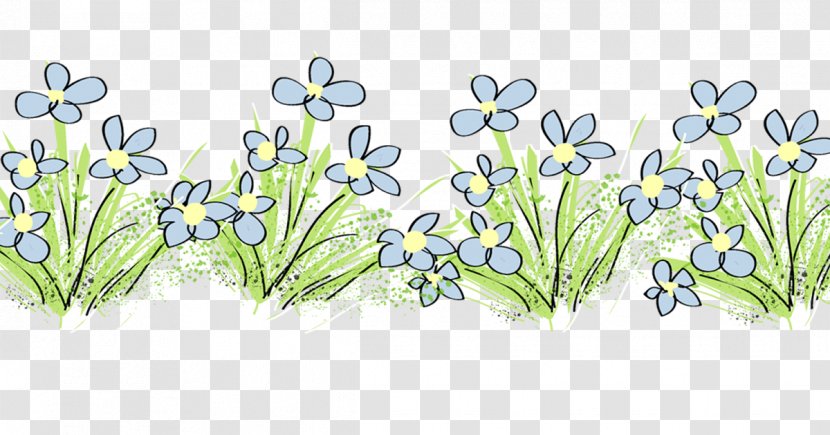 Floral Design Flower Plant Stem Grass - Blue Transparent PNG