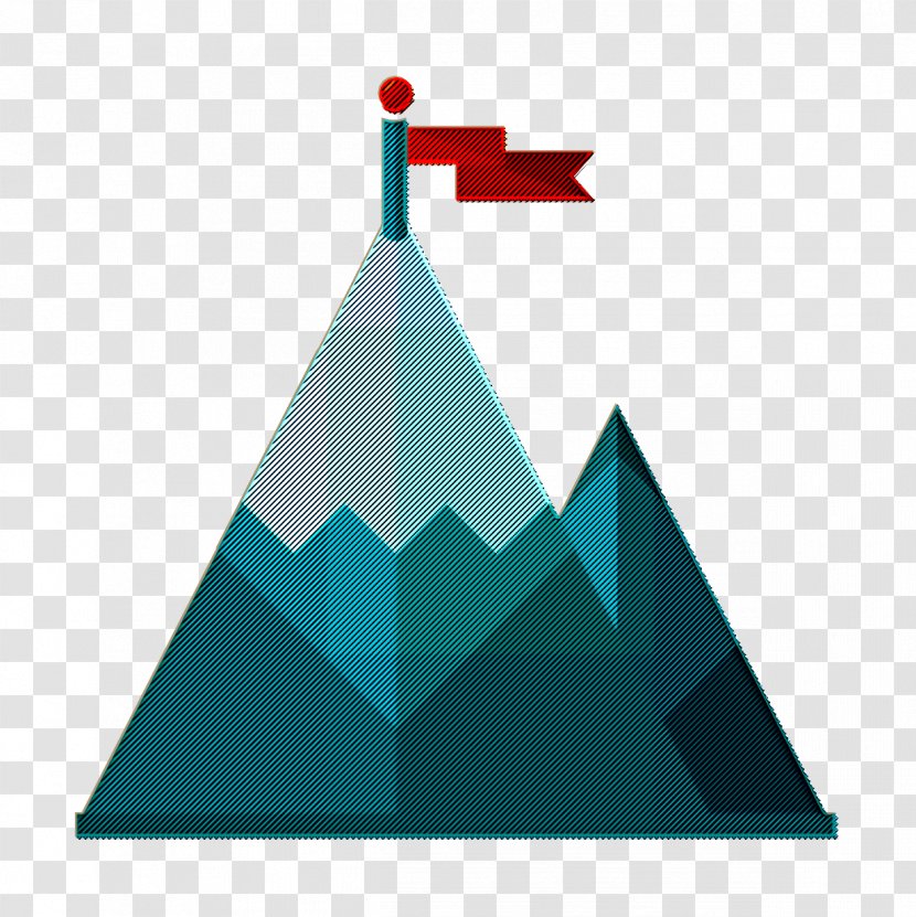 Business Icon Mountain Goal - Triangle - Steeple Prism Transparent PNG