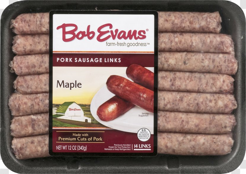 Breakfast Sausage Bacon Hot Dog Bob Evans Restaurants - Sausages Transparent PNG