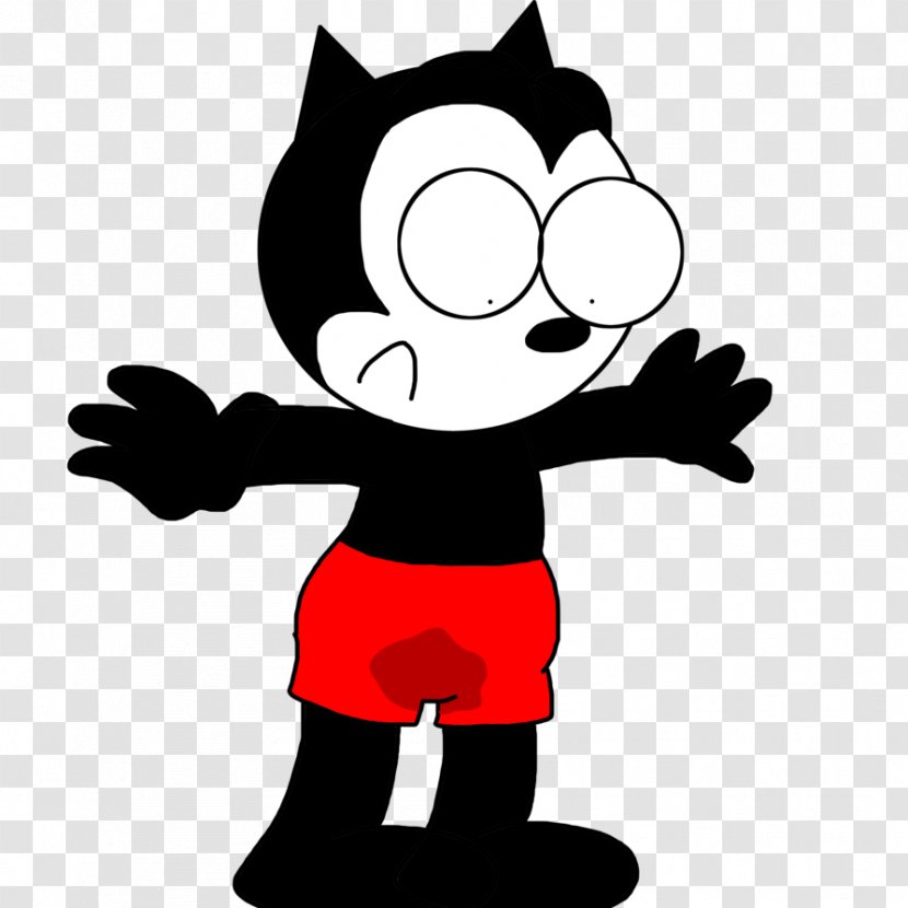 Cat DeviantArt Mickey Mouse Character - Black And White Transparent PNG