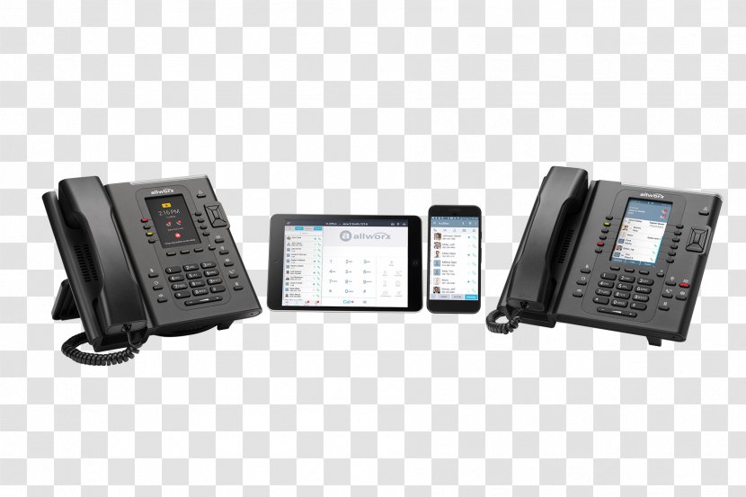 VoIP Phone Voice Over IP Business Telephone System Allworx Corporation - Telephony Transparent PNG
