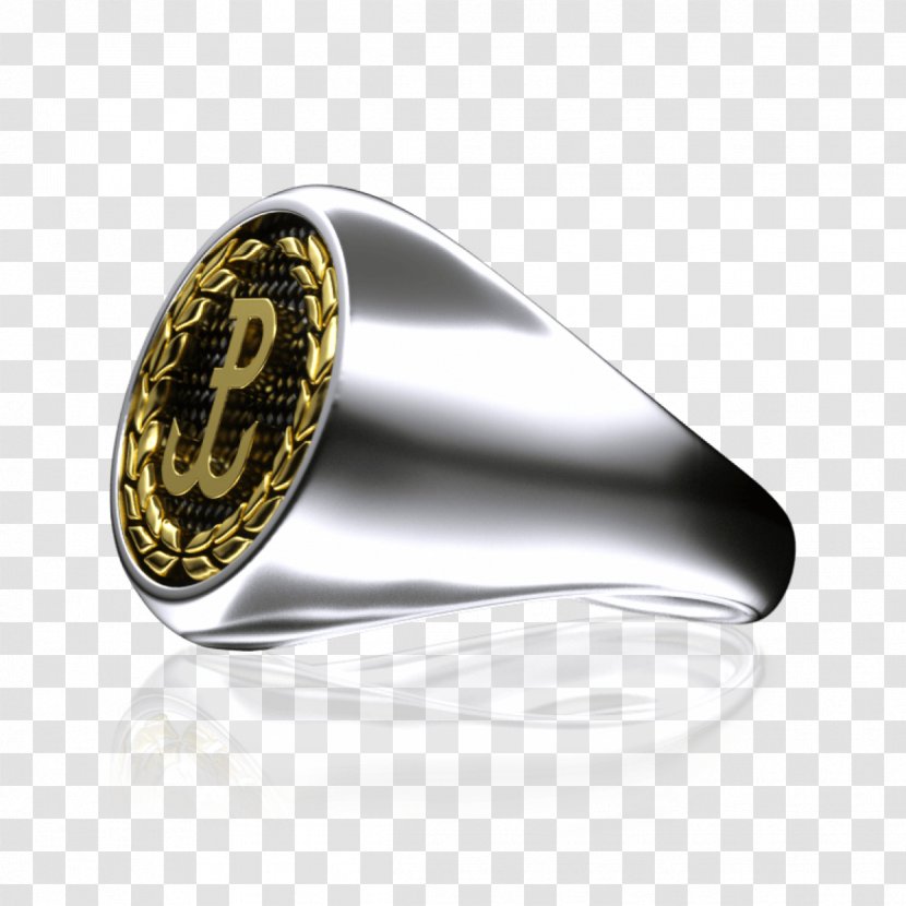 Silver Chevalière Jewellery Gemstone Symbol - Kotwica Transparent PNG