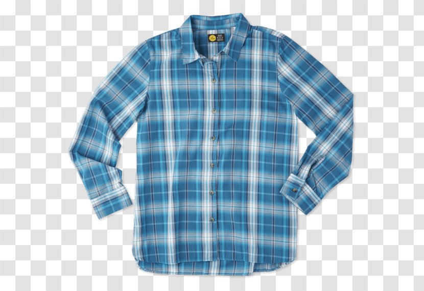 T-shirt Armani Polo Shirt Sleeve - Blue Plaid Transparent PNG