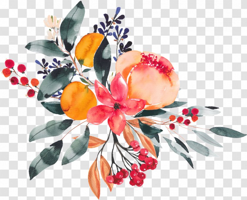 Floral Design Flower Watercolor Painting Drawing - Bouquet Transparent PNG