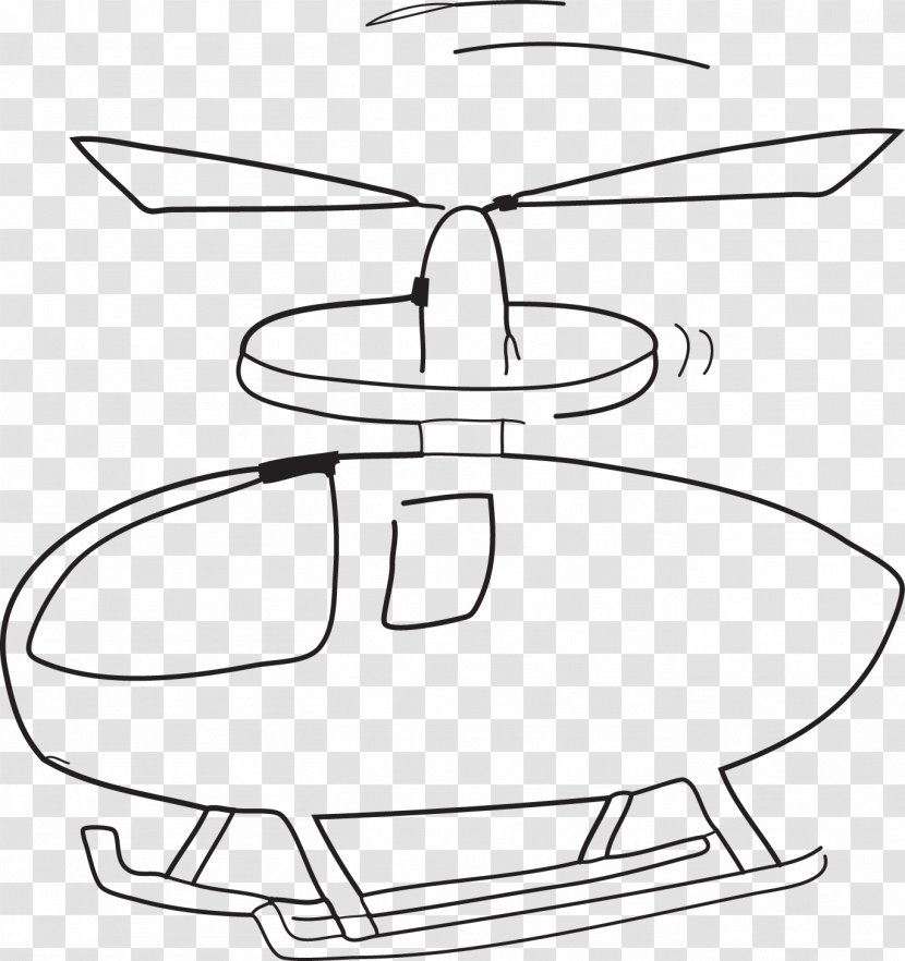 Helicopter Rotor Drawing Yaw - Area - Technical Transparent PNG