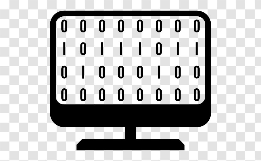 Binary Code File Clip Art - Black And White Transparent PNG