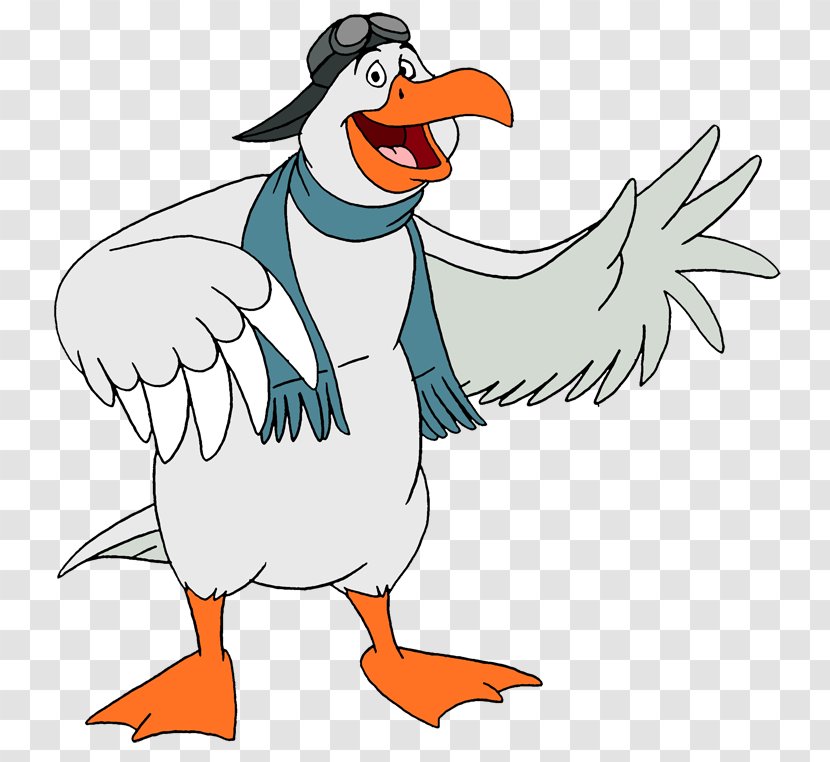 Chicken Wilbur Faloo The Rescuers Clip Art - Ducks Geese And Swans Transparent PNG