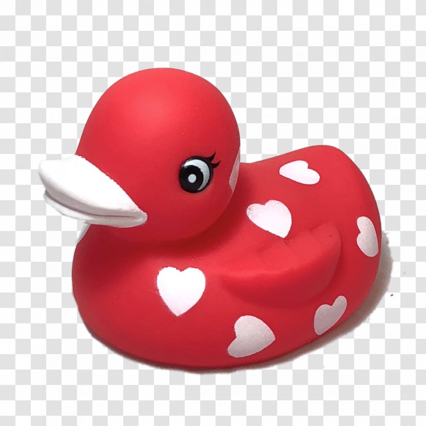 Rubber Duck Red Valentine's Day Heart - Kerchief Transparent PNG