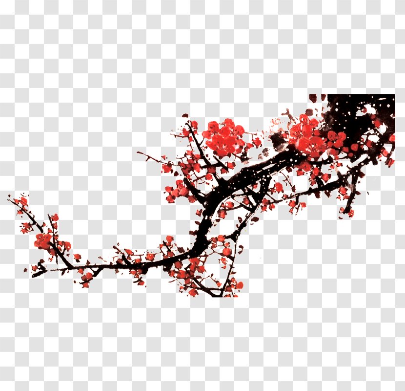 Plum Blossom Classic Of Poetry Chinese Pickles - Branch - Flower Transparent PNG