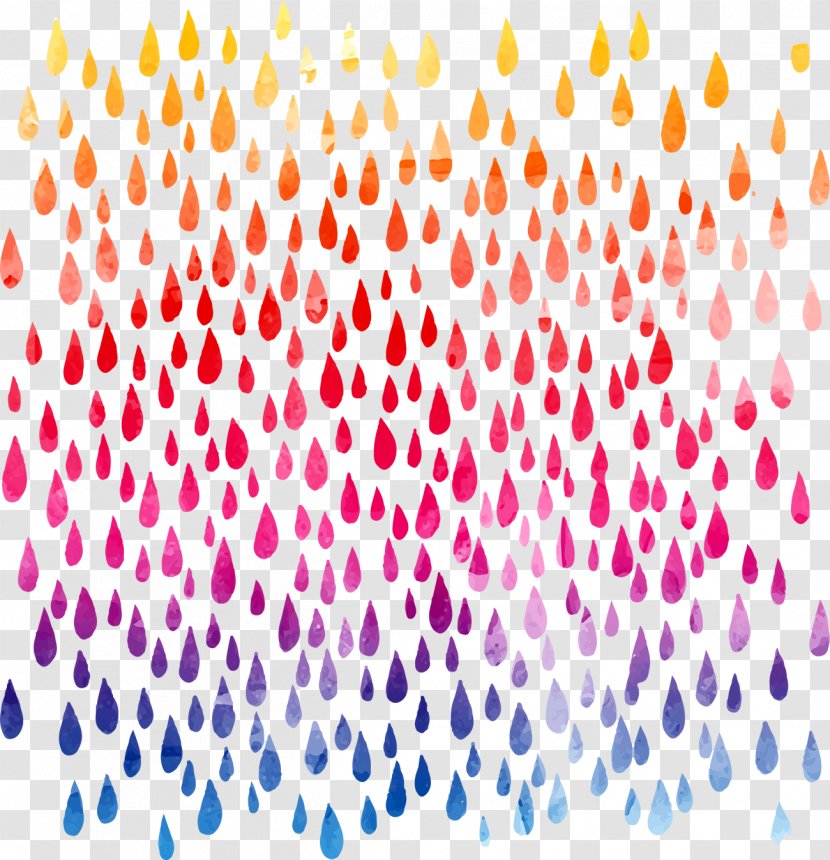 Watercolor Painting Rain Drawing Computer File - Raindrops Transparent PNG