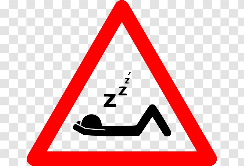 Sleep Central Hypoventilation Syndrome Symbol Traffic Sign Cuney - Triangle - Snoring Transparent PNG