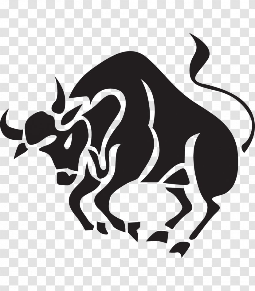 Astrological Sign Zodiac Horoscope Taurus Cancer - Black And White Transparent PNG