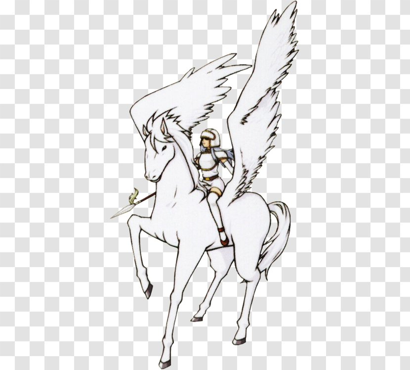 Horse ISTX EU.ESG CL.A.SE.50 EO Sketch Clip Art Line - Cartoon - Pegasus Knight Transparent PNG