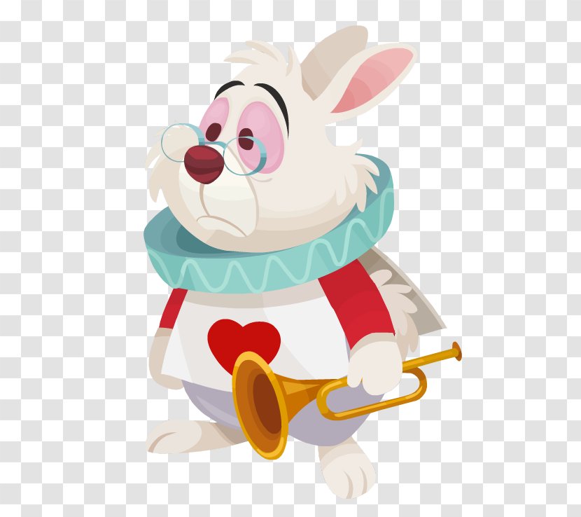 White Rabbit Alice's Adventures In Wonderland Cheshire Cat March Hare - Fictional Character - Alice Transparent PNG
