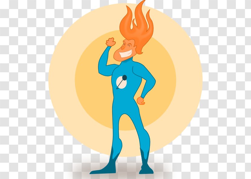 Superhero Flame Clip Art - Watercolor - Free Clipart Transparent PNG