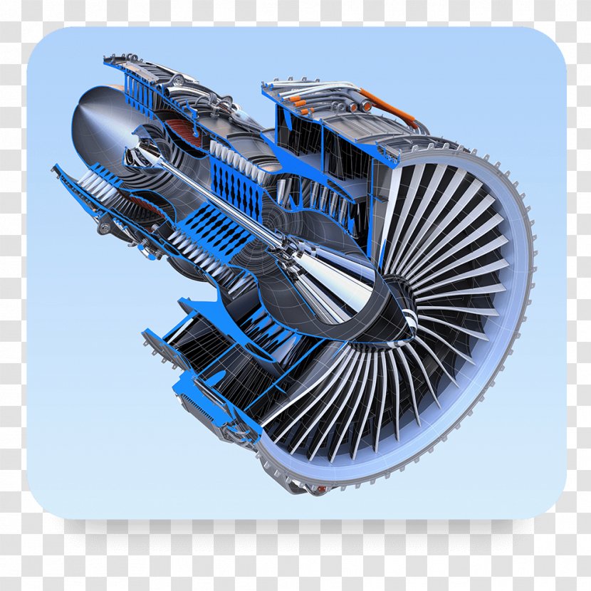 Jet Engine Turbofan Turbine - Turbojet Transparent PNG