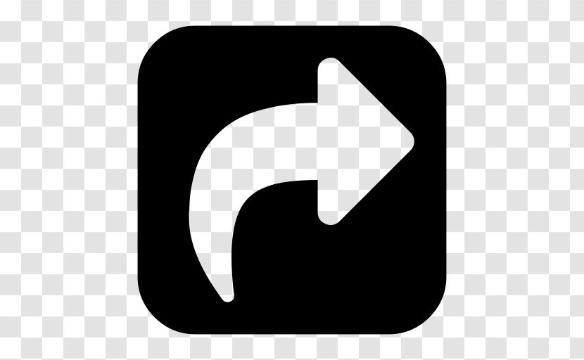 Share Icon Logo Button - Black And White Transparent PNG