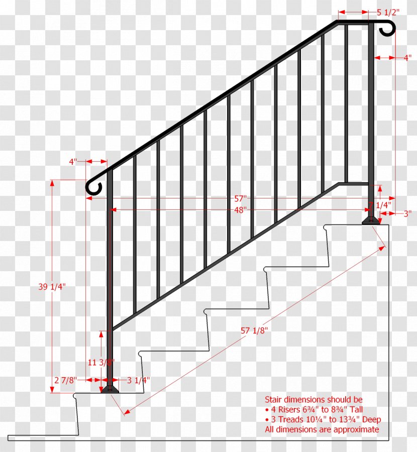 Stairs Wrought Iron Handrail Stair Riser - Stainless Steel Transparent PNG