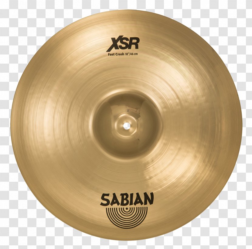 Sabian XSR Fast Crash Hi-Hats Cymbal - Non Skin Percussion Instrument - & Furious Transparent PNG