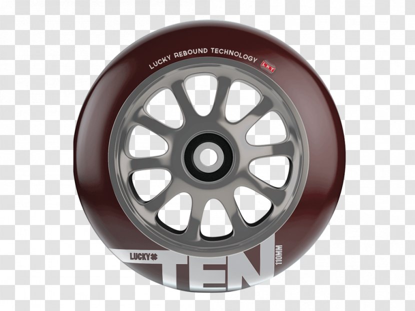 Alloy Wheel Scooter Spoke Tire - Lucky Transparent PNG