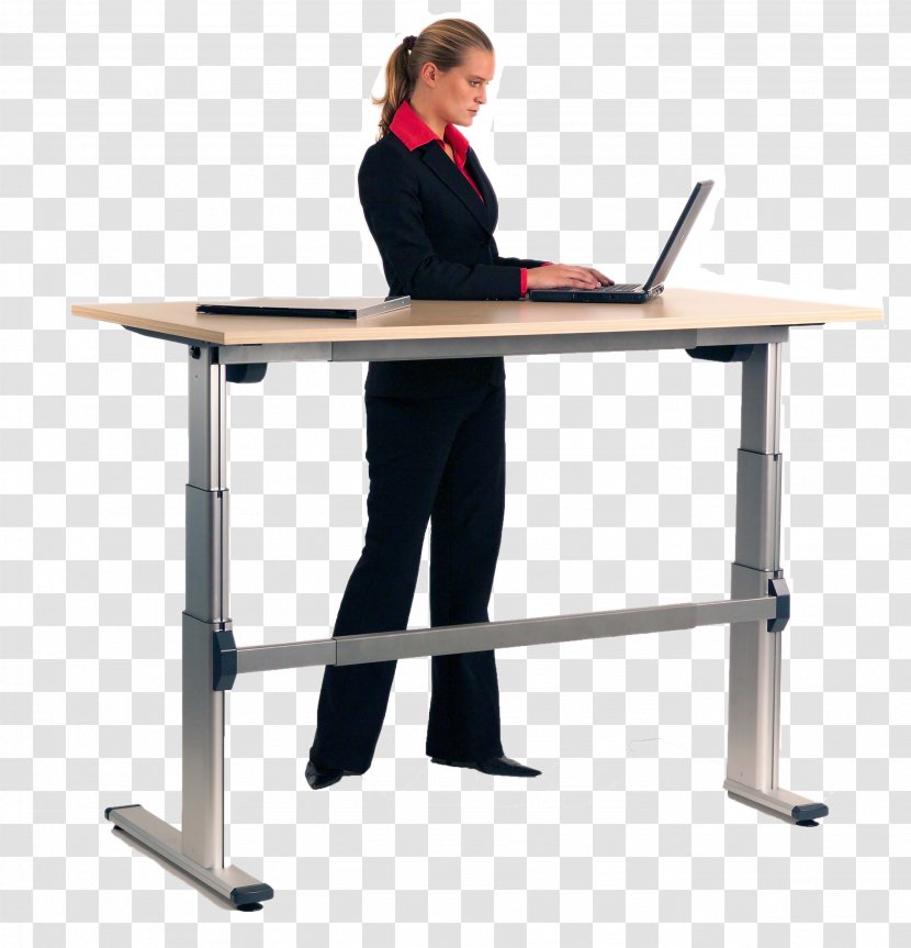 Sit-stand Desk Standing Sitting Transparent PNG