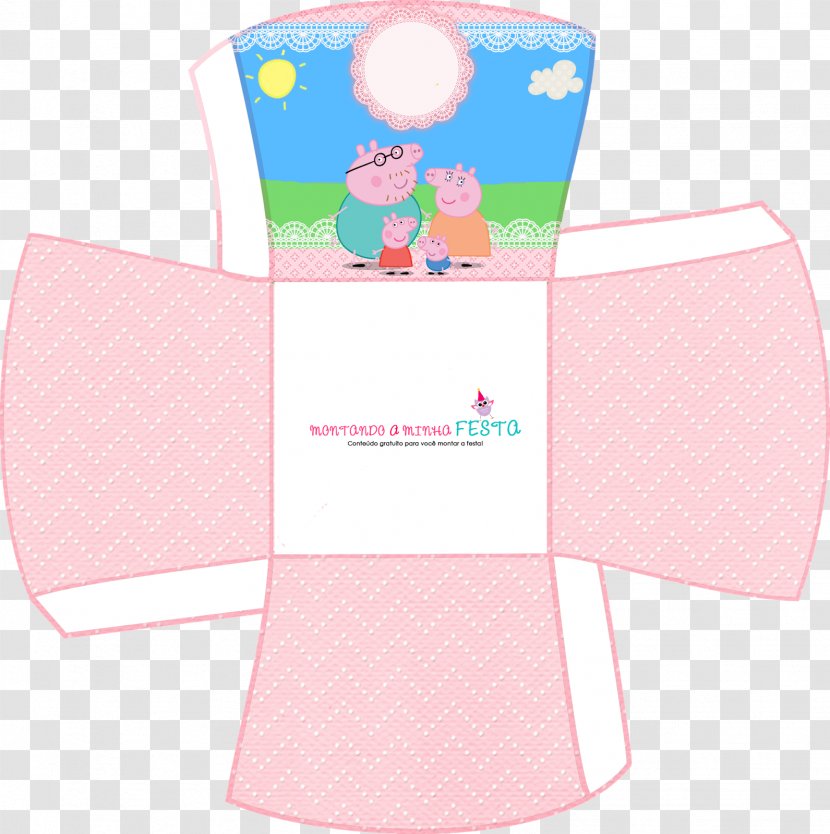 Drawing Domestic Pig Convite - Peppa - Pink Transparent PNG