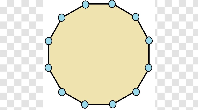 Dodecagon Geometry Polygon Circle Point - Vertex Transparent PNG