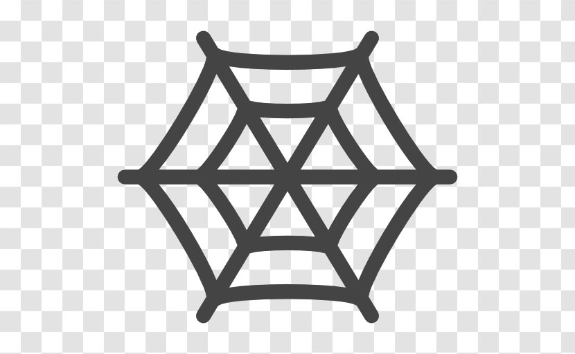 Spider Web Clip Art - Black And White Transparent PNG
