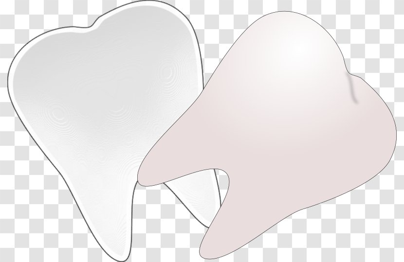 Tooth Product Design Heart - Flower - Cut In Half Transparent PNG