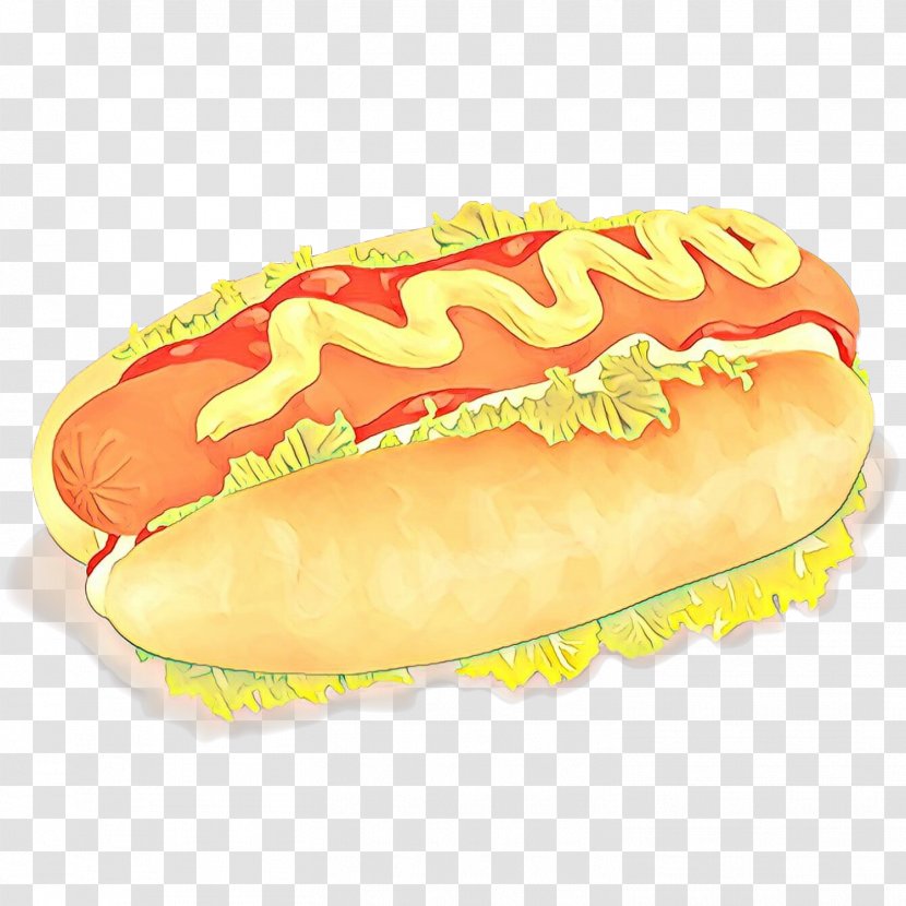 Junk Food Cartoon - Dish - Chicagostyle Hot Dog Baked Goods Transparent PNG