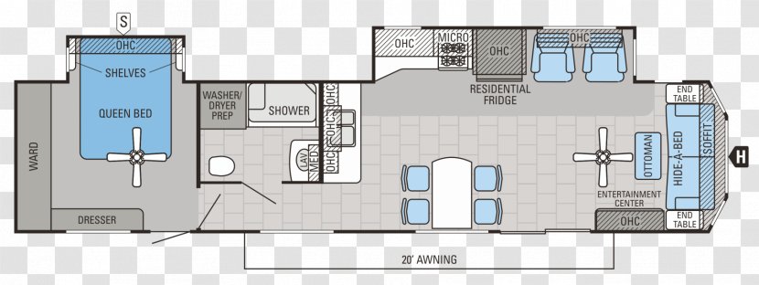 Floor Plan Caravan Campervans Jayco, Inc. Bungalow - Camping - Creative Ladder Transparent PNG