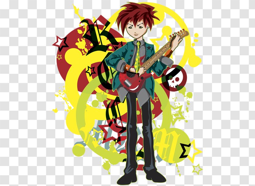 Guitarist Graphic Design Illustrator - Tree - Illustration Transparent PNG